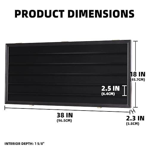 DisplayGifts Toy Minifigures Miniatures Display Case Frame Wall Cabinet Stand 200 Toys Dust Protection Black thumbnail 3