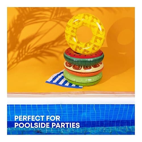 SPLASH! Inflatable Swimming Ring 90cm - Durable PVC Inflatable Ring Pool Float, Supports up to 80kg - Pool Inflatables for Adults and Kids - Certified Safe, Easy to Deflate Inflate thumbnail 6