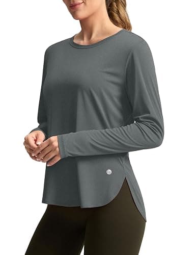 G Gradual Women's Sun Shirts UPF 50+ Long Sleeve Workout Hiking Tops | UV Protection, Rash Guard, Lightweight, Quick Dry, High-Low Hem, Athletic Running Swim Shirts for Women - Image 1