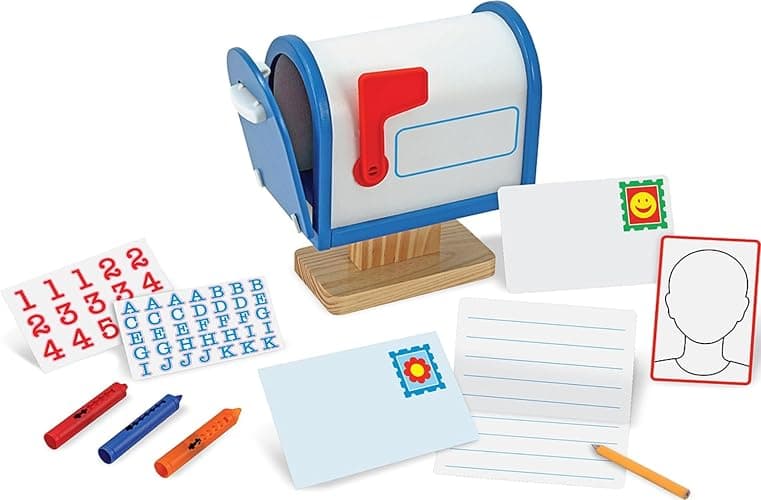 Melissa & Doug My Own Wooden Mailbox Activity Set and Educational Toy - Image 1