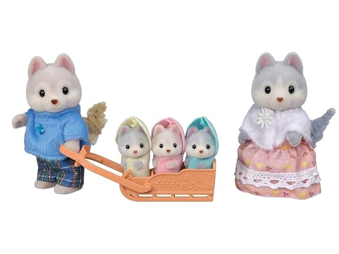 Calico Critters Husky Family - Set of 5 Collectible Doll Figures for Ages 3+ thumbnail 3