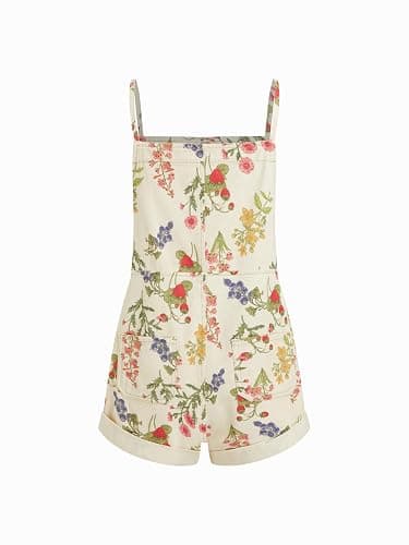 CIDER Overall Shorts For Women Jean Denim Rompers Adjustable Strap Loose Fit Overalls Summer Casual Outfits with Pockets thumbnail 5
