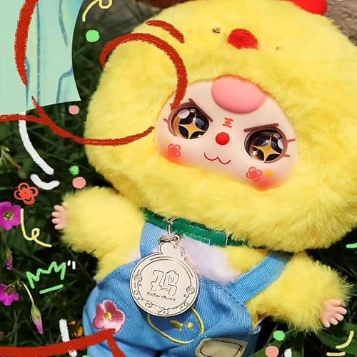 REIVIVORA Baby Three Twelve Zodiac Series Plush Stuffed Blind Box, Kawaii Mystery Plush Toys Collectible for Birthday Gift (1PC Series 2(V2)) thumbnail 5