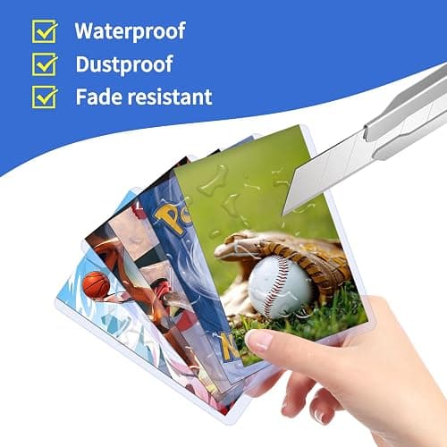 QTYORD 400Pcs Top Loaders for Cards (200Pcs Hard Plastic Card Holders & 200Pcs Penny Card Sleeves) 3" x 4" Toploaders, Card Protector Sleeves for Baseball Football Sports Cards, Standard Trading Cards thumbnail 5