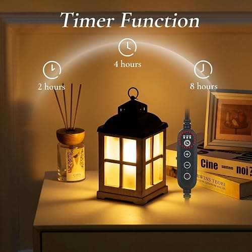 Staymoment Wax Melt Warmer with Timer: Farmhouse Scentsy Lantern Candle Warmer Electric Tart Burner with Lid for Scented Wax - Washwhite thumbnail 3