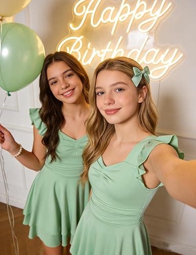 Girls Tiered Ruched Summer Dress for 7-16Y Rufffle Formal Elegant Sundress | Tween Dress; Kids Tierd Ruched Formal Sundress for Daily, Homecoming Dress, Birthday, Graduation, Wedding, Holiday, Church thumbnail 6
