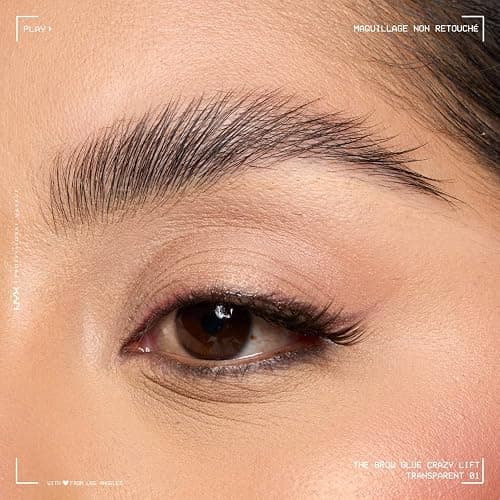 NYX Professional Makeup - Glue fixatrice - Sourcils Effet Laminés - Tenue jusqu'à 24H - Formule Vegan - Peigne Applicateur Intégré - The Brow Glue Crazy Lift - Teinte : Transparent (01) - 7ml thumbnail 9
