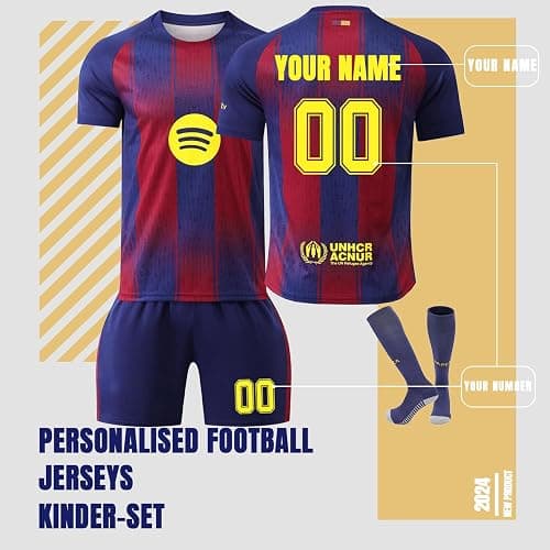 miaomiaocc Soccer Jersey for Kids and Adult 25/26, Personalised Jersey with Name Number thumbnail 3