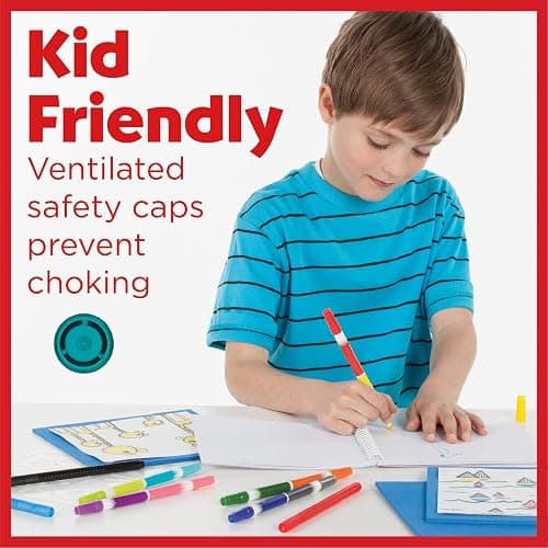 Faber-Castell DuoTip Washable Markers - 12 Markers, 24 Colors thumbnail 6