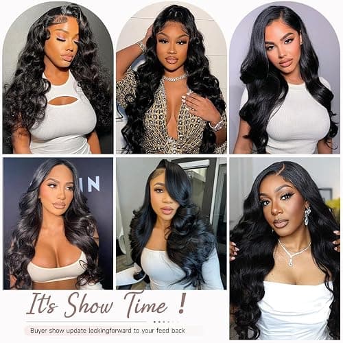 GBUN 24 Inch 13x6 HD Lace Front Wigs Human Hair Body Wave Lace Front Wigs Human Hair Pre Plucked 200% Density Transparent Lace Frontal Wigs Human Hair Lace Front Wigs Baby Hair Wig for Women - 24 Inch - 13x6 Lace Front Wigs Human Hair thumbnail 6
