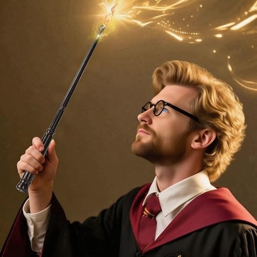 Handcrafted Magic Wand,Movie Inspired Wizard Wands for Role Play, Cosplay Costume, Birthday Party Favors,Collectible (Harry-A) thumbnail 2
