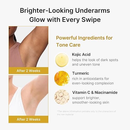 medicube Kojic Acid & Turmeric Aluminum-Free Deodorant | Vanilla & Pistachio Perfumed Stick, All-Day Odor Protection for Women & Men | Underarm Brightening Care | Korean Skincare, 2.92 oz. thumbnail 3