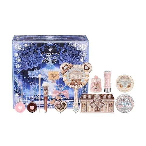 Flower Knows Jan-The Resurgence Vault Makeup Box Set,13-Piece Beauty Kit,Includes Make-up Palette,Lipsticks,Blush,Hair Clip,Mirror,Perfect Perfect New Year,Valentine,Make Up Gift for Women & Girls - Image 1