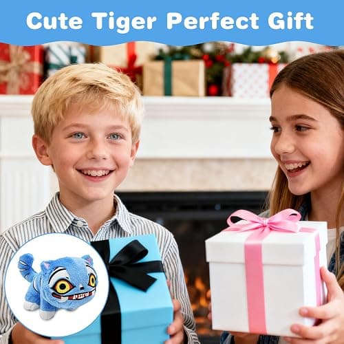 Nhemeylp Kpop Demon Tiger Toy, Demon Hunters Plush Tiger Toys for Girls Boys, Plushie Collectible Stuffed Animal Doll Halloween Plush Toys for Kids (18 * 11cm) thumbnail 7