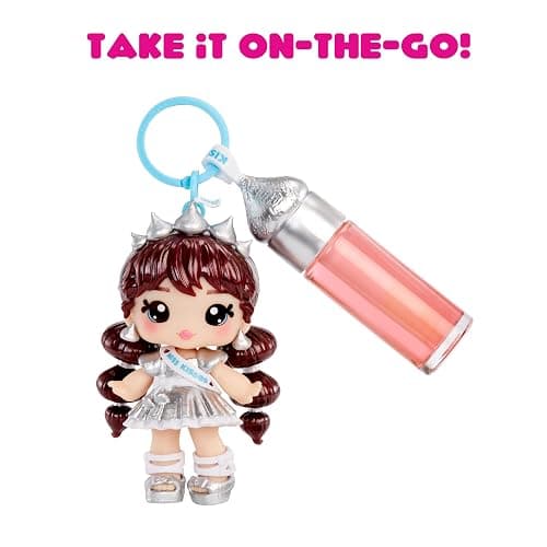 Yummiland x Licensed Sweets Lip Gloss Doll: HERSHEY'S KISSES Includes DIY Lip Gloss + Removable Keychain, Cosmetic Play, Collectible, Ages 4+ thumbnail 6