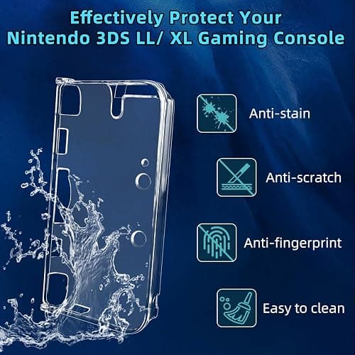 OSTENT Protection Clear Crystal Hard Guard Case Cover Skin Shell pour Nintendo 3DS XL / 3DS LL Couleur Blanc Clair thumbnail 5