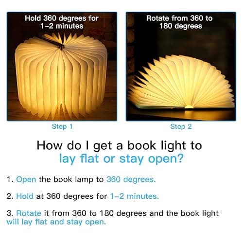 Vergissm Wooden Book Light thumbnail 3