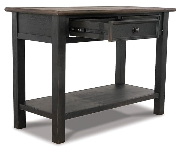 Signature Design by Ashley Tyler Creek Modern Farmhouse Sofa Table, Brown & Black thumbnail 10