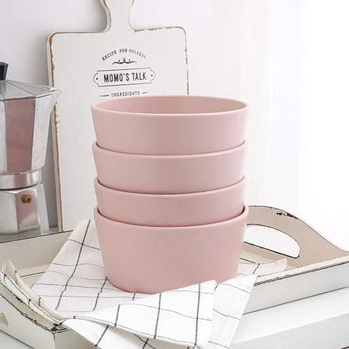 Stone Lain Albie Stoneware 32-Piece Modern Dinnerware Set, Kitchen Plates and Bowls Sets, Dish Set for 8, Pink thumbnail 8