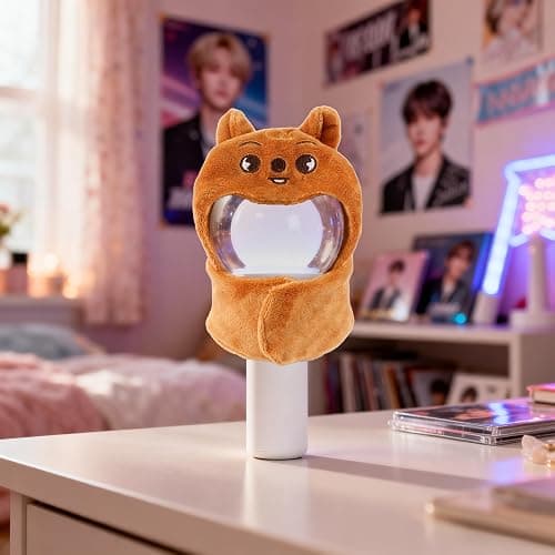 Stray Lightstick Cover, Concert Lightstick Decorations for Stray Fans | Cartoon Shape, Lightstick Decorations, Concert Lightstick Accessories, Brown thumbnail 2
