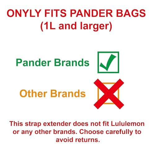 Pander Belt Bag Strap Extender – Fits Only Pander 1L and Larger Belt Bags, Adds 13.5” Length, Nylon Extension Strap, Not for Other Brands, Black thumbnail 5