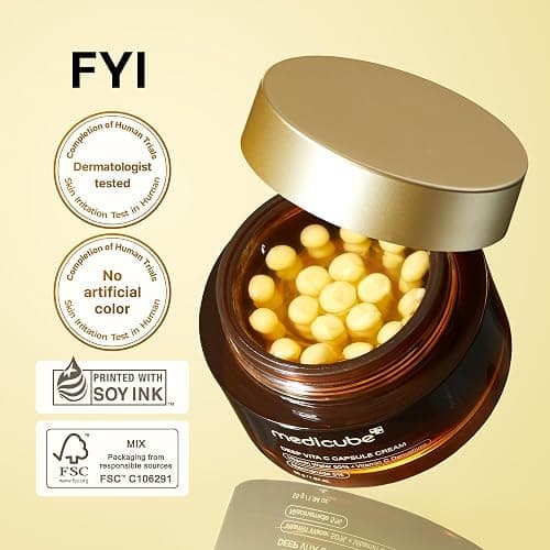 medicube Deep Vita C Capsule Serum & Cream Duo: Liposome Vita C Capsule Serum and Vita C Capsule Cream | Hydrating Vitamin C Capusle for Dull, Uneven-Looking Skin thumbnail 9