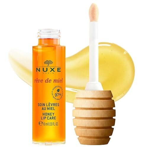 NUXE Lip Oil with Honey & Vitamin E, Reve de Miel Lip Gloss, 10 ML | Non-Sticky Lip Gloss for High Shine & Soft Lips, French Pharmacy Lip Care With Skincare Benefits for Long Lasting Softness - Image 1