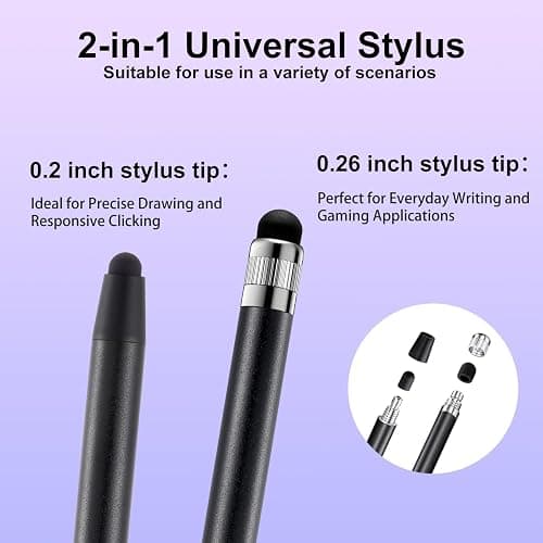 ChaoQ Stylus Pen for Touchscreen, 3pcs High Sensitivity and Precision Stylus Pen for iPad iPhone Android and All Touch Screens (Black/Silver/Blue) thumbnail 3