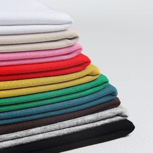 GEMBERA Womens' Stretchy Scoop Neck Short Sleeve Shirts Fitted Casual Basic Top T-Shirts thumbnail 7