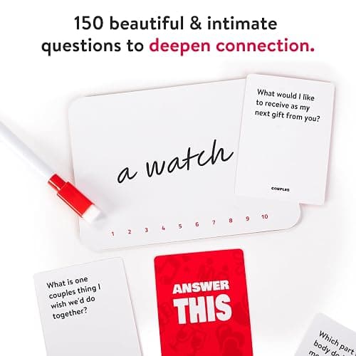 Answer This - Do You Really Know Your Partner? - Couples Game for Adults - 150 Conversation Cards for Date Night or Valentines – Anniversary or Engagement Gift thumbnail 6