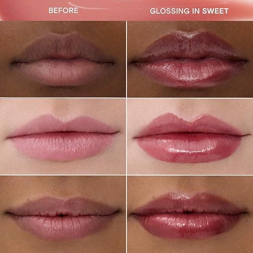 Kulfi Lassi Lips Staining Lip Oil, | Color: Sweet - cool dusty pink | Long-Lasting Moisturizing with Mango Seed Oil, Coconut Oil, Vitamin E, High Shine Finish, 0.12 oz / 3.8 mL thumbnail 4