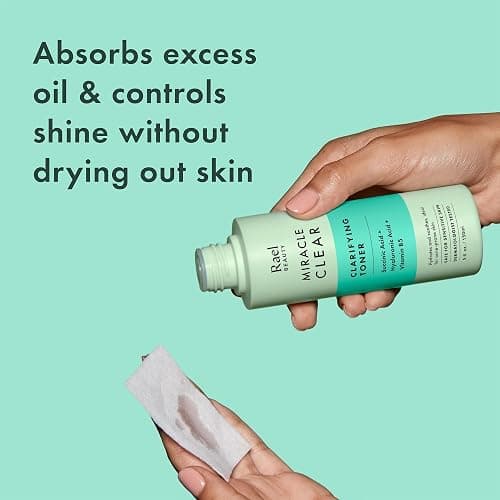 Rael Toner for Face, Miracle Clear – Daily Toner with Succinic Acid, Vitamin B5, Hydration, Korean Skin Care (5.1 oz) thumbnail 2