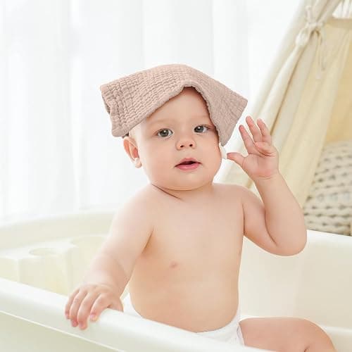 bearmoss Muslin Squares Cloths 100% Cotton Baby Burp Cloth 25x25CM Large Ultra-Absorbent Burp Cloth Soft Baby Face Towel for Newborn Baby Boy and Girl, 10Pack (Dreamland) thumbnail 5
