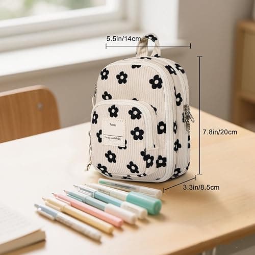 LEDAOU Pencil Case Cute Zipper Pencil Pouch Large Capacity Pencil Bag Organizer School Supplies for Girls Boys Kids thumbnail 8