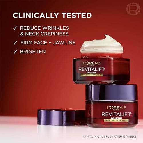 L'Oreal Paris Revitalift Triple Power Face and Neck Moisturizer, Anti Aging Face Cream with Broad Spectrum SPF 30, Pro-Retinol, Hyaluronic Acid and Vitamin C, 1 Kit thumbnail 3