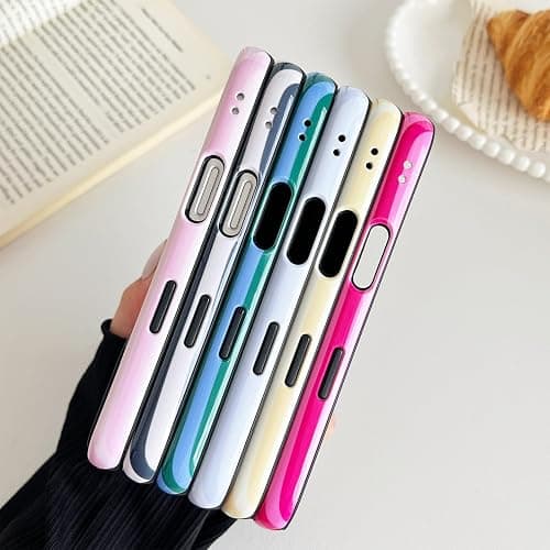 CHEDEMK Compatible with iPhone 17 Case, Cute Fashion Aesthetic Striped Phone Case for Women, Shockproof Soft TPU and Hard PC Protective Phone Cover for iPhone 17 6.3"- Pink thumbnail 7