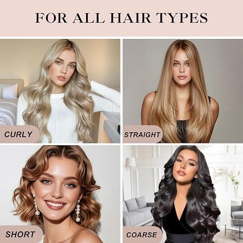 Togayu Heatless Curls Overnight Set - 4PCS Jumbo Velvet Hair Rollers to Sleep In, No-Damage Flexi Rods for Beautiful, Effortless Curls and Waves for Women thumbnail 6