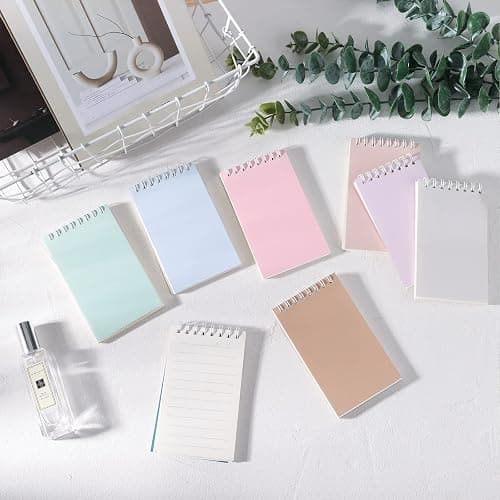 Ddaowanx Small Notebooks,3x5 Pocket Spiral Notepads With Lined Pages - The Perfect Little Mini Notebook to Stay Organized and Boost Productivity at Work or School (8, Cute Colors) thumbnail 2