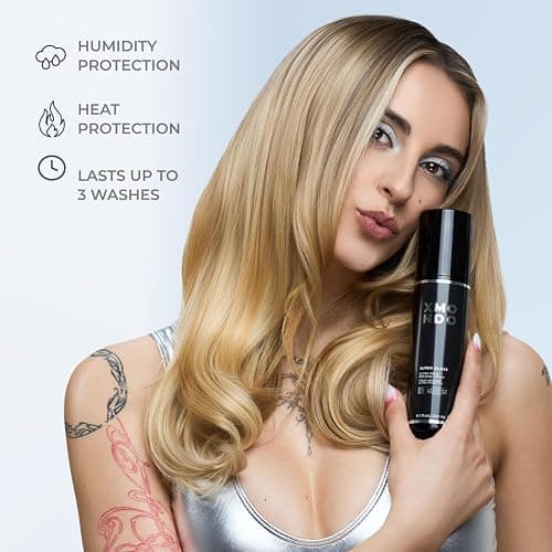XMONDO Hair Super Gloss Ultra Frizz Defense Spray | Ultimate Frizz & Humidity Guard Designed with Humishield Technology, Vegan Formula Promotes Softer Strands and Enhances Shine, 6.7 Fl Oz thumbnail 4