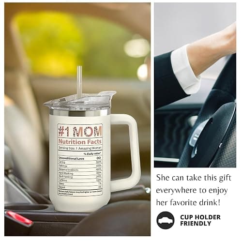 Mocosweeties Gifts for Mom from Daughter Son - Birthday, Mothers Day, Mother's Day, Christmas Mom Gifts for Wife, Her - Gift Ideas for Mama, Mother - Gift for New Moms, Mothers - 40 Oz Tumbler thumbnail 6