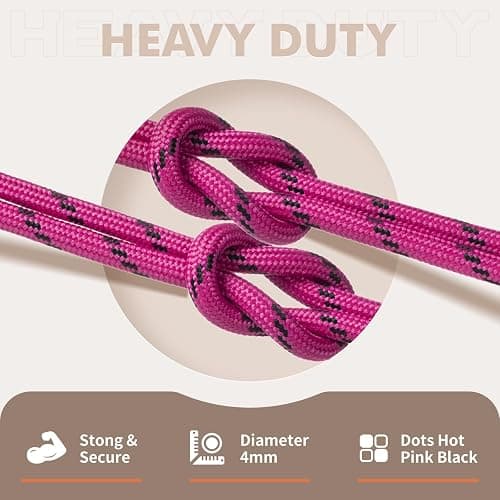 Stepace Round Shoelaces [2 Pairs] Heavy Duty Boot Shoe Laces for Hiking Work Boots thumbnail 2