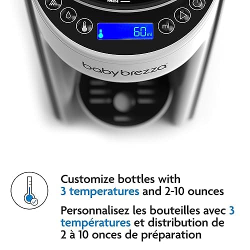 Baby Brezza Formula Pro Advanced Formula Dispenser Machine - Automatically Mix A Warm Formula Bottle Instantly - Easily Make Bottle With Automatic Powder Blending, White thumbnail 5