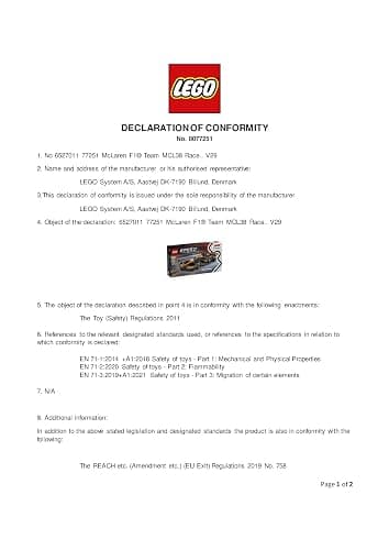 LEGO Speed Champions McLaren F1 Team MCL38 Race Car Toy - Model Kit w/a Collectible Formula 1 Driver Minifigure - Gift for 10+ Year Old Boys, Girls and Adult Motorsport Fans - 77251 thumbnail 14