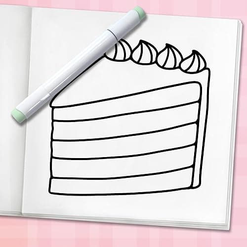 Cute & Sweet Coloring Book: Bold, Easy, and Simple Food Designs for Adults with Cakes, Candies, Ice Cream, Pastries, Desserts, and More! (Bold and Easy Coloring Books) thumbnail 7