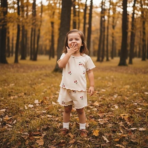 YINGISFITM Toddler Baby Girl Summer Clothes Daisy Dot Print Short Sleeve T Shirt + Shorts Sets Infant Cute Outfits thumbnail 2