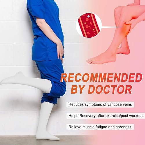 Iseasoo 4 Pairs Compression Socks for Women Circulation-Best Support for Nurses,Running,Athletic,Travel thumbnail 2