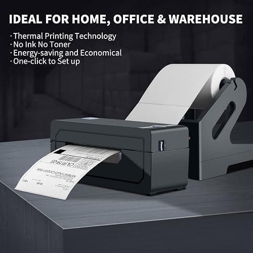 JADENS Bluetooth Thermal Shipping Label Printer – Wireless 4x6 Shipping Label Printer, Compatible with Android, iPhone, Windows & Mac, Widely Used for Ebay, Amazon, Shopify, Etsy, USPS(Blue) thumbnail 6