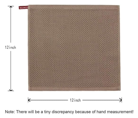 Mia'sDream Natural Cotton Tidy Dish Cloths Rags,Waffle Weave Kitchen Towels and Dishcloths Sets, Soft and Absorbent Hand Towel Washcloths, 12inchx12inch 6 Pack (Multi Color) thumbnail 2