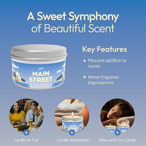 Park Scents Disneyland Main Street Inspired Scented Vanilla Candle - Handmade Soy Candle, Long Lasting, Warm, Sweet Aroma for Home thumbnail 6