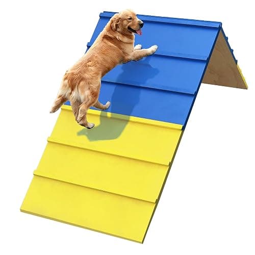 koretech Dog Agility A Frame for Large Dogs, 84” x 24” Dog Agility Course Backyard Set, Dog Agility Equipment Outdoor for Jumping Climbing - Image 1